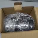 KEOUKE Rotary Cheese Grater Hand Crank Transparent - Shredder Slicer Grinder 3 Stainless Steel Blades, Stable Suction, Labor-Saving Handle, Safe Kitchen Tool for Cheese, Vegetable, Nuts, Chocolate (3 IN 1, Grey Blue SP)