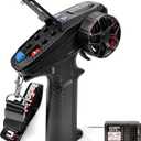 DUMBORC X6PM-350 2.4GHz 6CH Mini RC Radio Transmitter with X6FG Gyro Receiver with Low Voltage Alarm & Fail-Safe Function Mixed Mode for RC Vehicle Car Boat Tank Model Parts Portable Remote Controller