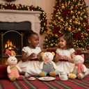 Furry Tales Bailey Bunny  Soft Corduroy Plush Stuffed Animal for Toddlers & Kids  Cute Cuddly Bunny Toy Perfect Christmas for Kids and Grandkids  14 Inches (Green)