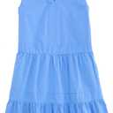 Vineyard vines Girls' Girls' Tilly Harbor Dress (Medium, Stripe Breaker Blue)