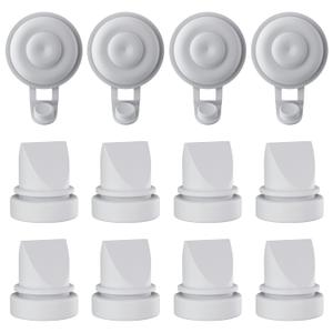 Replacement Pump Parts for Momcozy M9 Replacement Parts Replace to Mom Cozy m9 Replacement Parts, Compatible with Momcozy M9 Breast Pump Replacement Parts Mom Cozy Pump Parts, Pack of 12 (4pcs Diaphragm & 8pcs Duckdill Valve)