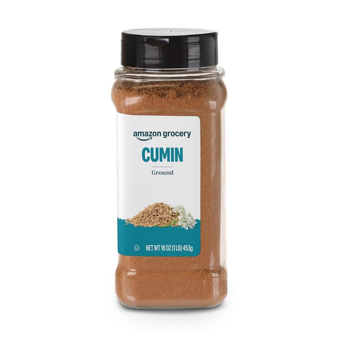 2 x Amazon Grocery, Ground Cumin, 16 Oz (Previously Happy Belly, Packaging May Vary) (EXP 10/23/26)