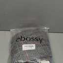 ebossy Women's Notch Lapel 2 Button Boyfriend Blazer Suit Houndstooth Plaid Jacket Coat (X-Large)