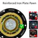 JMCHstore Pull Start Recoil Starter Assembly for FPR GMB100 Coleman CT100U CC100X 98cc, Predator 79cc 3HP Engine, Massimo MB100 79cc Mini Bike, SK100 CK100 Go Kart(Obsidian Black)