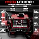 12V 24V Car Battery Charger & Engine Starter, 0-30A Automatic Battery Maintainer, 130 Cranking Amps, Jump Starter & Smart Trickle Charger, for Standard, AGM, Gel & Deep-Cycle Batteries