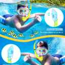 Gintenco Kids Snorkel Set, Diving Mask for Children as Unisex Kids Swimming Goggles, Anti-Fog Diving Mask and Dry Top Snorkel Combo Set for Junior and Youth