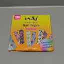 Welly Bandage Color Changing Refill Pack | Adhesive Flexible Fabric Bandages | Assorted Shapes and Patterns for Minor Cuts, Scrapes, and Wounds - 100 Count
