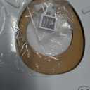 Mayfair Cassel Slow Close Toilet Seat, Easy Clean, Non Slip Premium Wood Seat, Easy Install, Made in USA, Round, White