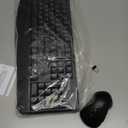 Wireless Keyboard and Mouse Combo, Full-Sized 2.4GHz Wireless Keyboard with Comfortable Palm Rest and Optical Wireless Mouse for Windows, Mac OS PC/Desktops/Computer/Laptops (Black)