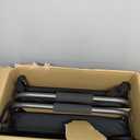 Sekey Stadium Seats with Back Support 2pcs Padded Portable Bleacher Seat with Handle Shoulder Strap - Wide Bleacher Chair with Back and Cushion for Sports & Outdoor Events Black