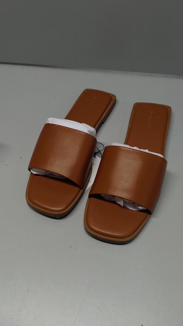 The Drop Oslo Women's Sandals, Mocha, size 9