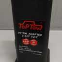 TOPTOW 64028HP Trailer Hitch Adapter 2-1/2" to 2" Hitch Reducer Sleeve Carbon Steel, 5/8 inch Pin & Clip Included