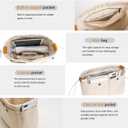 Bag Divider Cotton Canvas Tote Organizer Insert large Handbag Extra Large Purse (L)
