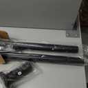 Tension Curtain Rod 51-168 In, Heavy Duty Shower Curtain Rods No Drilling, Extra Long Outdoor Curtain Rod for Patio, Adjustable Spring Tension Pole for Bathroom Window Closet, Never Rust, Black