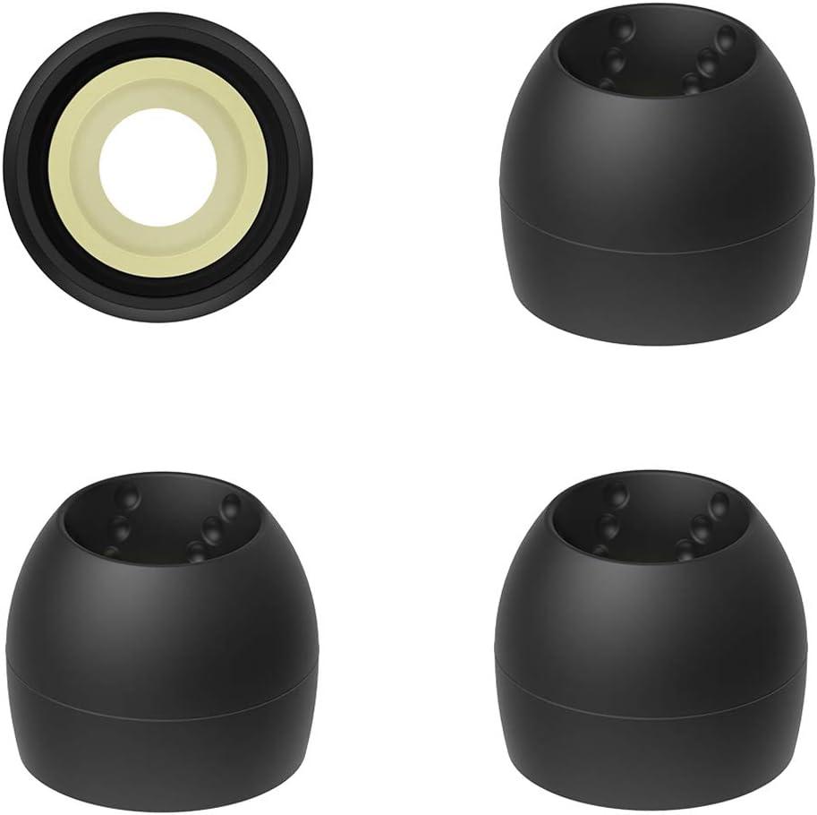 JVC EPFX10 Spiral Dot Earpieces  Set of (4) Ear Tips, Sizes Small Through Large, Fits Many JVC Models (Small) Black