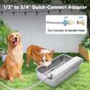 Automatic Water Dispenser for Dog, 6L Dog Water Bowl Dispenser, Large Stainless Steel Indoor/Outdoor Water Feeder Suitable for Dogs Livestock Chicken Horse, Easy to Clean