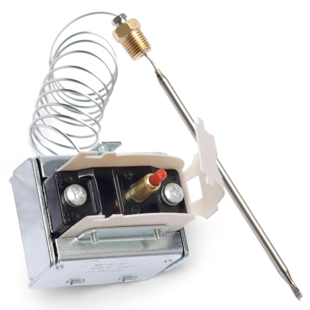 PP10084 High Limit Thermostat Switch for Pitco Fryer - 1/4" Thread MPT Stuff Box, 450F/230C Safety Rating, Ideal for VF35, MGII, SG14, 35C+, 45C+, 18S, 18, E500D Models