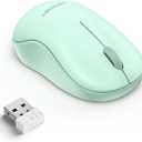 TECKNET Wireless Mouse for Laptop, 2.4G Ergonomic Portable Mouse, Plug & Play, Compact Design, Small Computer Mouse, Cordless Mice for Laptop, PC, Mac - Green