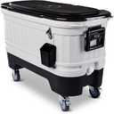 Igloo Party Bar 125 Qt Rolling Cooler, Light Gray