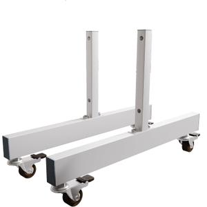 Floor Mirror 360 Swivel Rolling Base with Lockable WheelCompatible Wall MirrorsWhite
