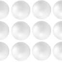 Crafjie Craft Foam Balls 2.75 Inches in Diameter 12-Pack, Smooth Polystyrenets Foam Ball, for Decoration Household School Projects DIY Arts and Craft, White