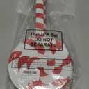 Huwena 6 Pcs 16'' Large Christmas Candy Ornaments Christmas Lollipop Ornament Double Sided Printing Peppermint Xmas Ornament Decorative Hanging Ornament Pendant for Xmas (Red, White,Pp Plate Sheet)