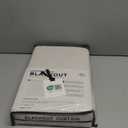 100% Blackout Shield Linen Blackout Curtains for Bedroom 84 Inches Long, Back Tab/Rod Pocket Living Room Drapes, Thermal Insulated Blackout Curtains 2 Panels Set, 50" W x 84" L, Cream