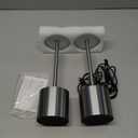 Cordless Table Lamp Set of 2, Rechargeable 5000mAh Battery Powered Outdoor Table Lamps(Silver)