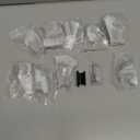 Amerdeco 10 Pack Matte Black Cabinet Knobs 1.46 Inch(37mm) Single Hole Cabinet Handles Rectangle Dresser Knobs Drawer Knobs and Pulls for Bathroom Cabinets