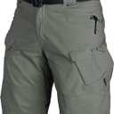 AUTIWITUA Men's Waterproof Tactical Shorts Outdoor Lightweight Quick Dry Breathable Hiking Fishing Cargo Shorts (Green, L)