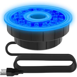 Upgradeable LED Light with 10ft Power Cord for Pond Fountain Kits, Including 1 x LED Light, for Models CF1500/2000/3000