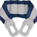 Microwavable Heating Pad for Neck and Shoulders with Handles, Extra Long Weighted Flaxseed Heat Pack, 31.5x5 Inch Microwave Warm Compress Wrap for Pain Relief and Sore Muscles, 2.08 Pounds