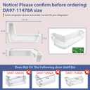 DA97-11478A Refrigerator Door Bin Compatible with Samsung Refrigerator Left Middle Door Shelf Bin RFG298HDRS, RFG296HDBP, RFG296HDPN, RFG296HDRS etc, Replace DA63-06471A, AP5332064 Door Shelf Bin