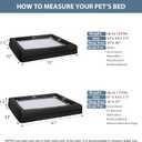 WNPETHOME Giant Dog Bed, Washable Dog Couch with Removable Waterproof Cover, Orthopedic Large Pet Sofa Bed with Bolster Sides for Sleeping