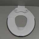 Orzbow Foldable Potty Training Seat, Toddler Toilet Seat for Travel with Suction Cups | Firmly Adhere and Adjustable Length | Fits Most Adult Toilets, with Splash Guard, Easy to Clean, Ivory White
