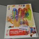 2-in-1 Rolling Ball & Car Ramp Race Track for Toddlers, Hammer Ball Drop Toy for Boys & Girls, Interactive Playset w/Sensor Lights - Montessori STEM Learning Toys for Kids 1-5+ Year Old (Blue + Red + Orange + Green)