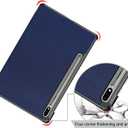 Gylint Smart Case Cover with Auto Sleep/Wake for Samsung Galaxy Tab S8 Plus 2022/S7 FE 2021/S7 Plus 2020 12.4 inch Navy