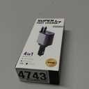 69W Fast Charging USB C Car Charger, 4-in-1 Retractable Phone Charger for iPhone 17, Travel Essentials, Gifts for Women Men, Car Accessories for Women Men, for iPhone 17 16 15 14 13, Galaxy, Pixel