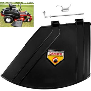138-7502 Discharge Deflector/Deflector Shield Compatible with Toro/Ex-Mark 74690, 74694, 75743, 75745, 75753, 75755, 75754, 75757, 75760W, QZE725GKC42200, QZS735GKC54200 Lawn Mower, w/Spring