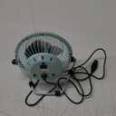 GPX Mini 4" USB Personal Fan, Compatible with Computers, Laptops, Portable Chargers, Blue (AU25BU)