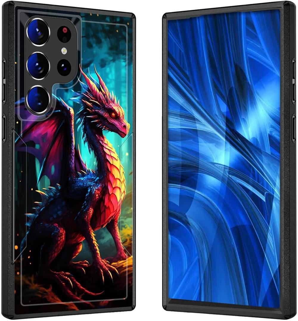 for Galaxy S24 Ultra Case,[Military Grade Drop Tested] Heavy-Duty Tough Rugged Shockproof Protective Case for Samsung Galaxy S24 Ultra 6.8" 2024,Forest Dragon