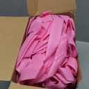 PerKoop 100 Pcs Reusable Valentines Gift Bags Heart Themed Goodie Candy Bags with Handles Non Woven Snack Wrapping for Business Shopping Retail Holiday Wedding Party Gift Supply Favor (Pink)