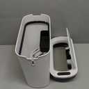 Cesun Automatic Motion Sensor Bathroom Trash Can with Lid, 2.6 Gallon Touchless Trash Bin, Smart Plastic Slim Garbage Can Small White Wastebasket for Toilet, Office, rv, Bedroom, Living Room