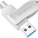 USB Flash Drive 256GB for Phone Thumb Drive Photo Stick Android USB C Memory Stick Photo Storage DEZOBYTE Compatible Phone Pad Pro Android USB C and Computer Silver-HL 256GB