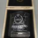 LIGHTEN LIFE 70th Birthday Gifts for Men 12 OZ,1956 Whiskey Glass in Valued Wooden Box,70th Birthday Bourbon Glass for Dad,Husband,Friend, Bday Gift Ideas