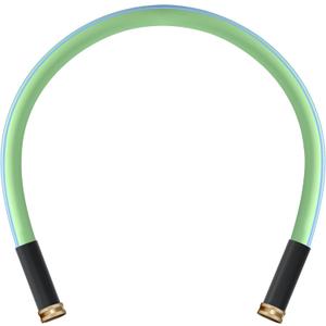 Atlantic Female to Female Lead in Garden Hose 3 ft x 5/8 Inch Green Water Hose Short Connection Leader Hose (3 Feet)