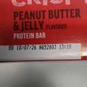 Quest Nutrition Crispy Peanut Butter & Jelly 16g Protein Bar, 2g Sugar, 4g Net Carbs, Gluten Free Snack, Keto Friendly, 12 Count, BBD: 10.07.2026