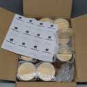 CONNOO 12Pack 10 OZ Clear Glass Candle Jars with Bamboo Lids for Making Candles, Large Size Empty Candle Tins with Wooden Lids, Bulk Clean Candle Containers - Dishwasher Safe