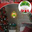 Baquler 6'' Christmas Tree Night Light Plug into Wall Christmas Snowman Tree Cute Night Light for Decorative Home Room, Party Decor, Gifts