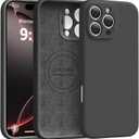 Ktele Magnetic for iPhone 16 Pro Max Case [Compatible with Magsafe] [Premium Silicone Satin-Smooth Touch] Slim Shockproof Anti-Scratch Microfiber Lining Case, 6.9 inch, Black